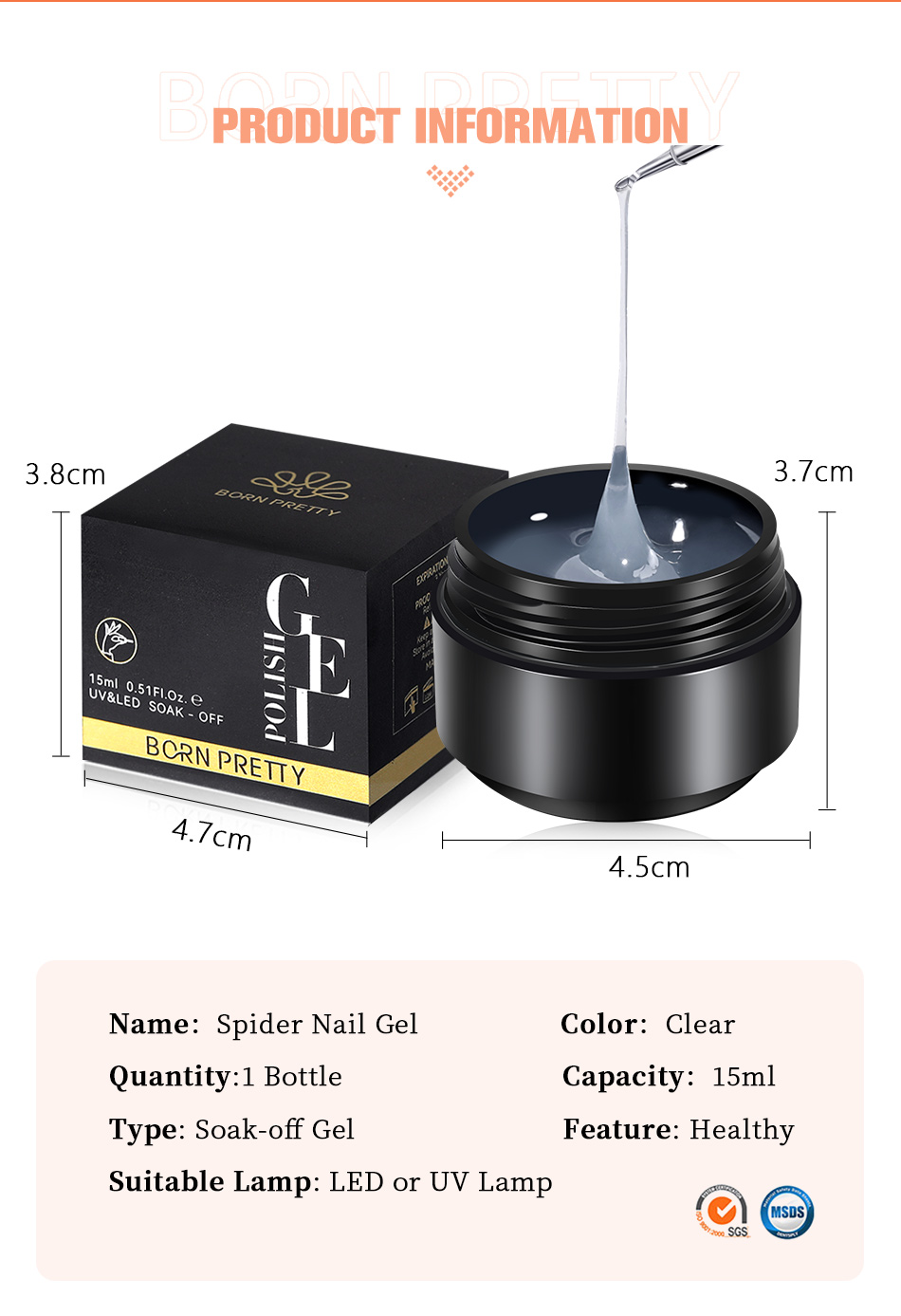 Spider Nail Gel 15ml
