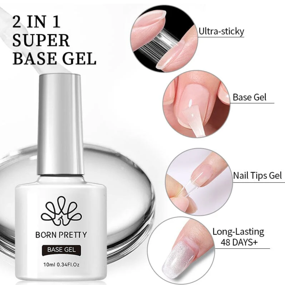 Born Pretty 2 In 1 Nail Tips Gel Supper Base Gel 10ml