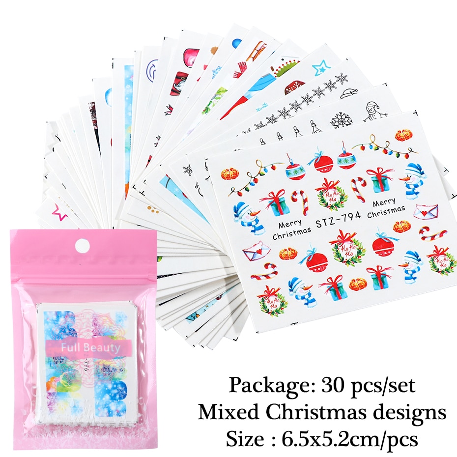 Stickers  Christmas  30pcs
