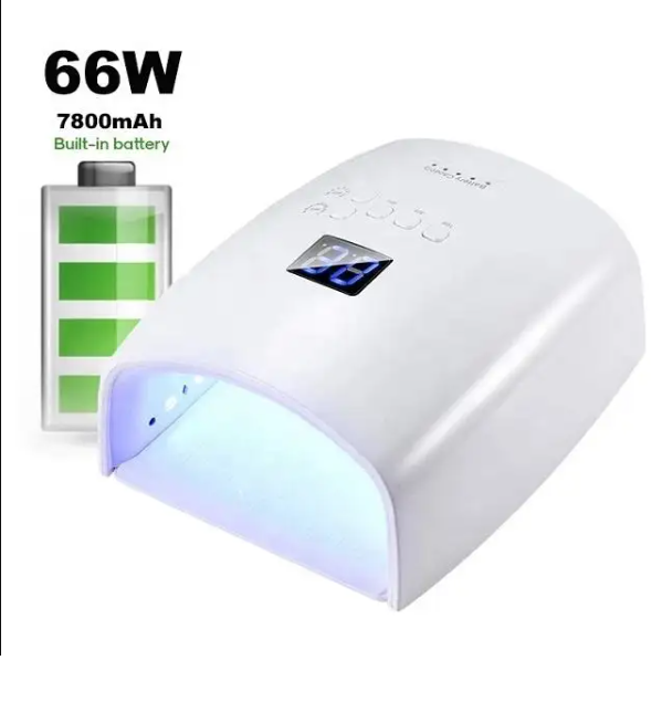 Rechargeable UV LED Nail Lamp 66W. 33Led