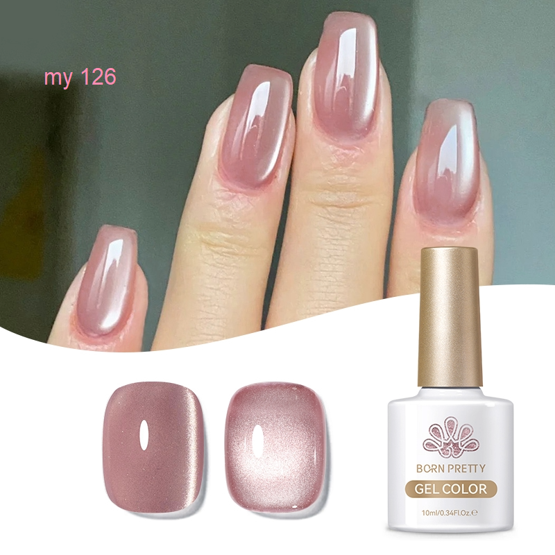 Born Pretty Pink Rose Color Moonlight Cat Magnetic Gel 10ML
